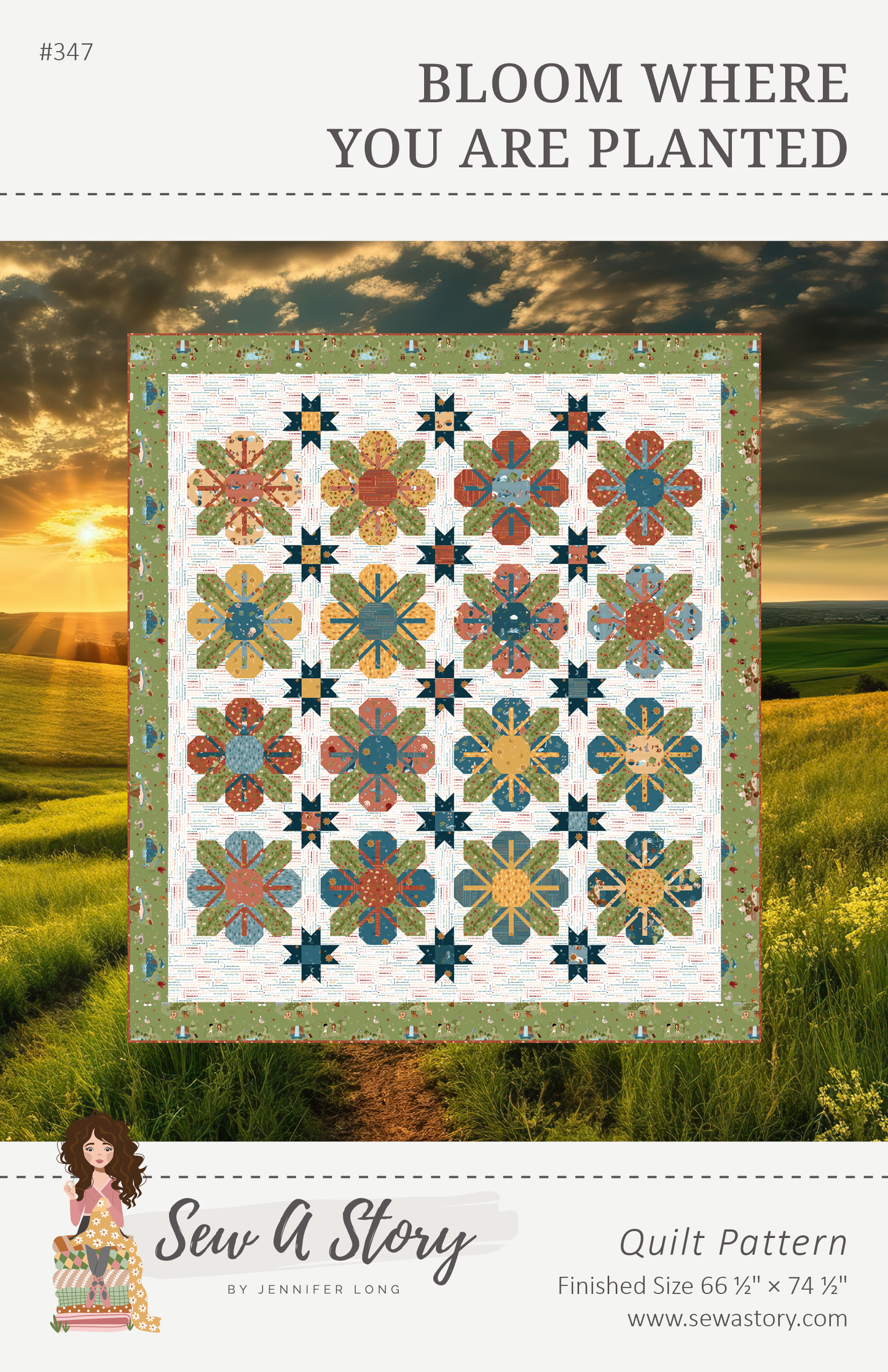 Bloom Where You Are Planted – Digital Quilt Pattern