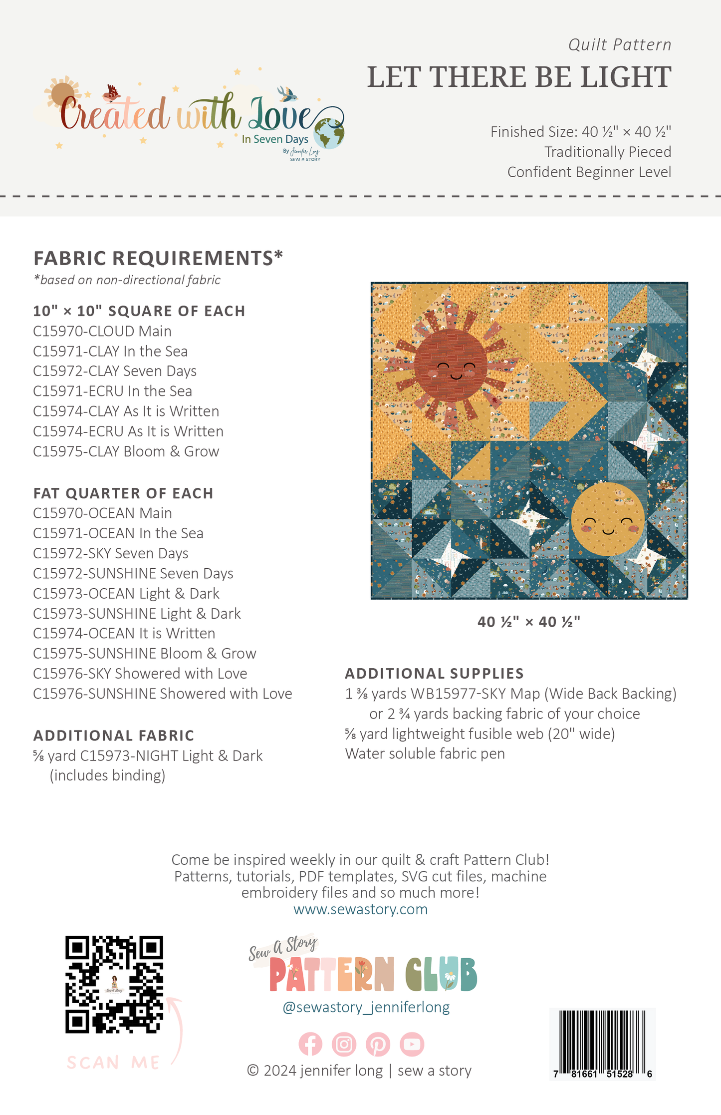 Let There Be Light – Digital Quilt Pattern
