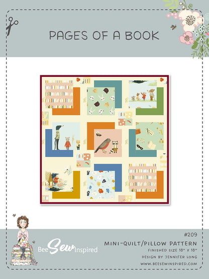 Pages of the Book - Mini Quilt / Pillow Quilt