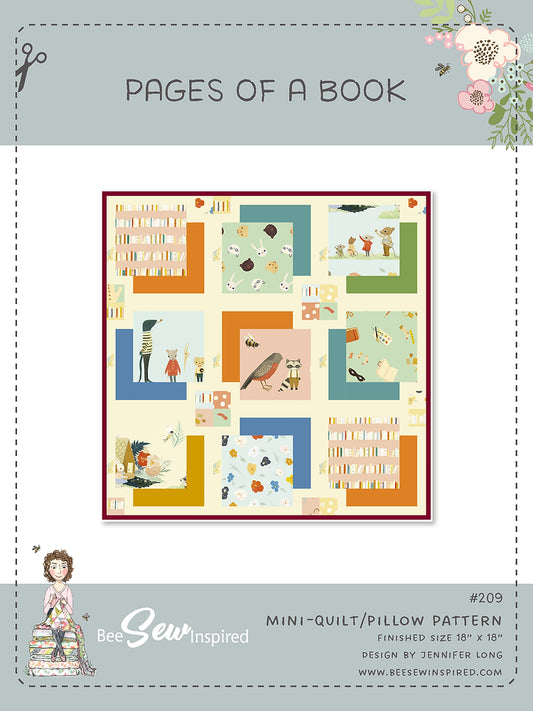 Pages of the Book - Mini Quilt / Pillow Quilt