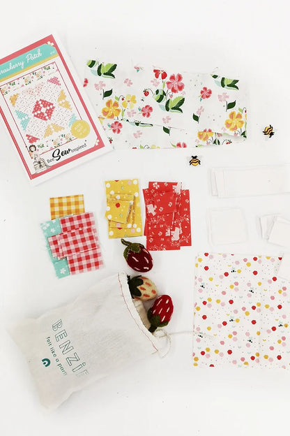 Strawberry Patch Mini Quilt