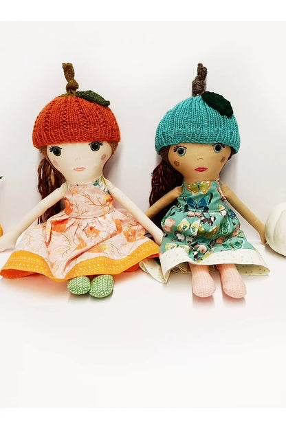 Pumpkin Doll Hat - Knitting Pattern