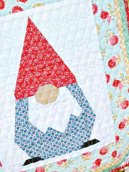 Gratitude Gnome Mini Quilt Pattern