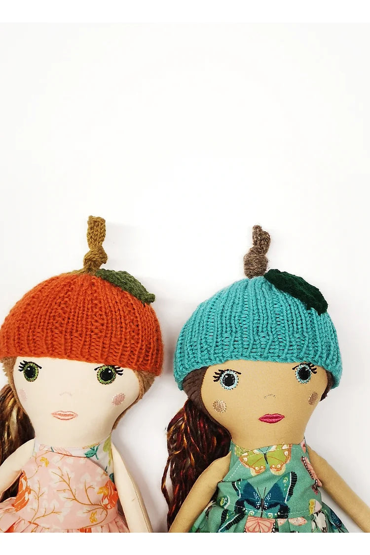 Pumpkin Doll Hat - Knitting Pattern