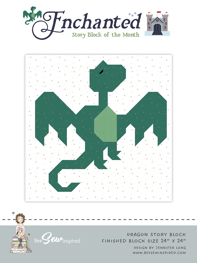 Enchanted Dragon Quilt Block