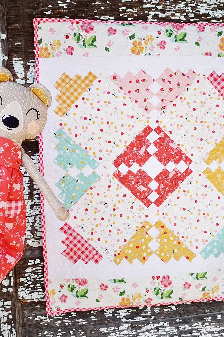 Strawberry Patch Mini Quilt