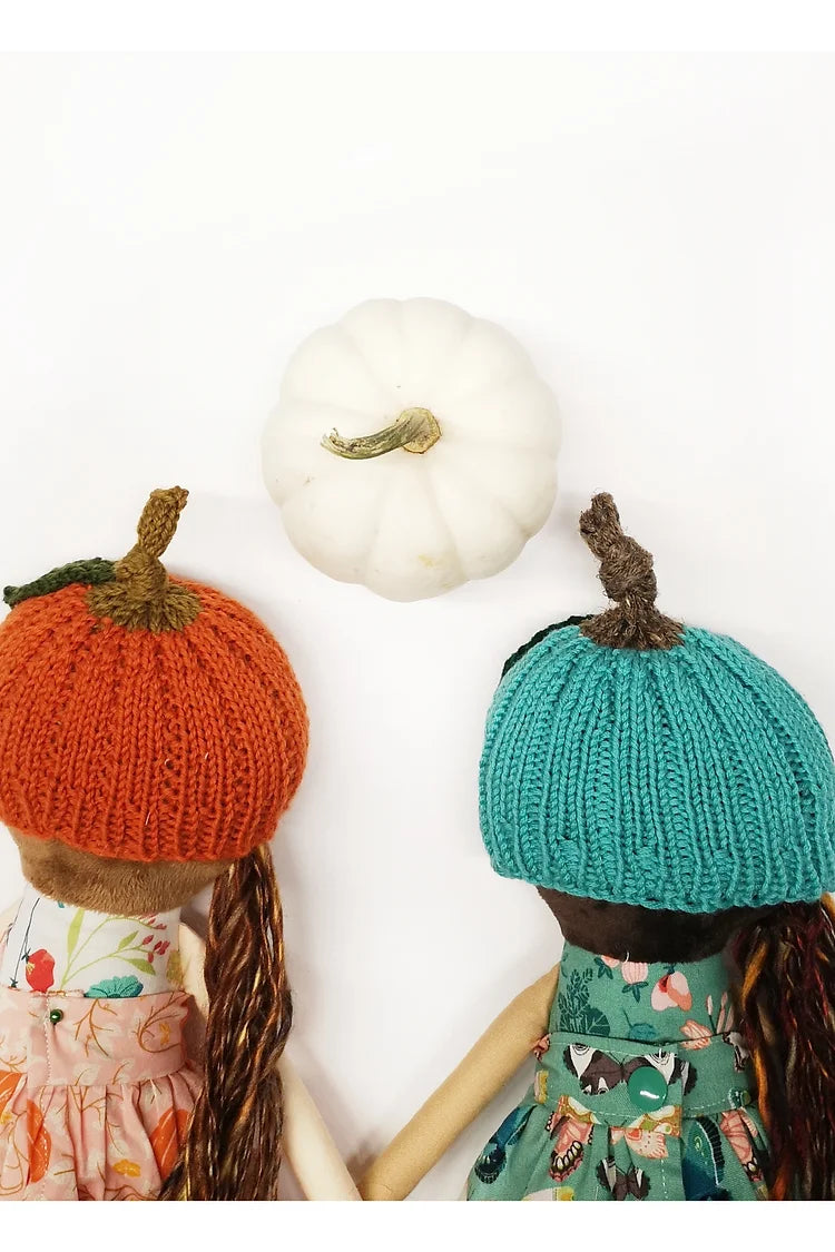 Pumpkin Doll Hat - Knitting Pattern