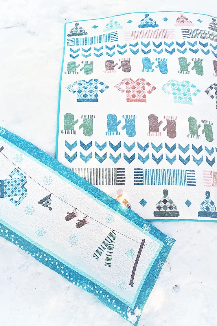 Winter Clothesline Bench Pillow Sewing Pattern