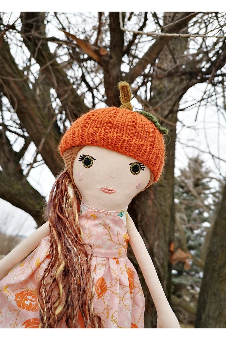 Pumpkin Doll Hat - Knitting Pattern