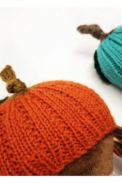 Pumpkin Doll Hat - Knitting Pattern