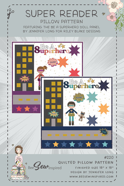 Super Reader Book Pillow Pattern