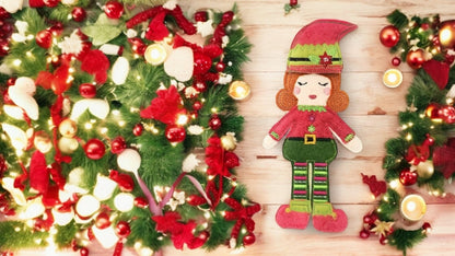 Christmas Elf Felt Doll (Carol)