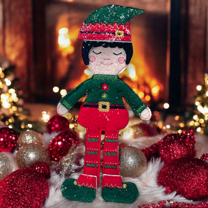 Christmas Elf Felt Doll (Noel)