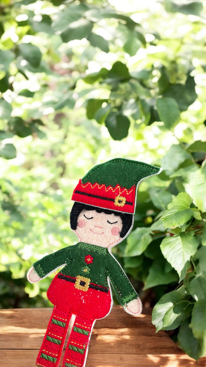 Christmas Elf Felt Doll (Noel)