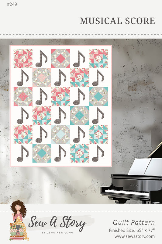 Musical Score Quilt Pattern