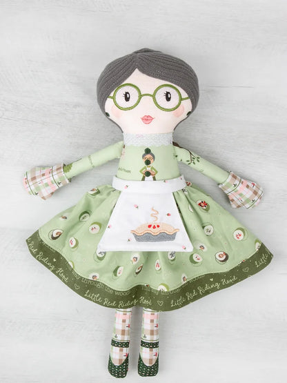 Grandma Machine Embroidery Doll Pattern