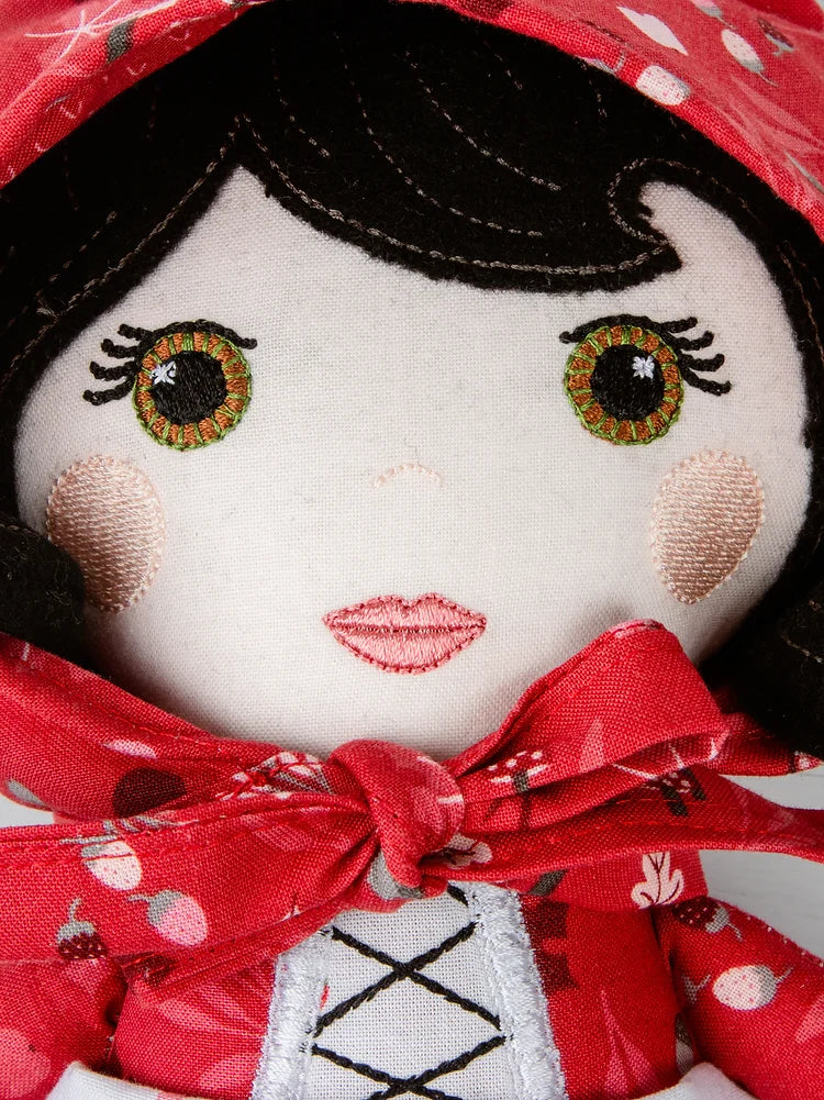 Little Red Machine Embroidery Doll Pattern