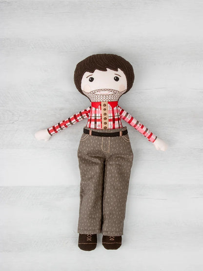 Lumberjack Machine Embroidery Doll Pattern