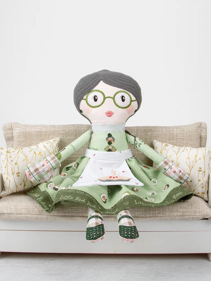 Grandma Machine Embroidery Doll Pattern