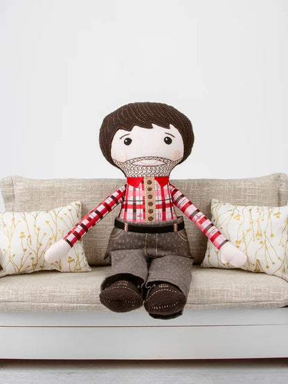 Lumberjack Machine Embroidery Doll Pattern