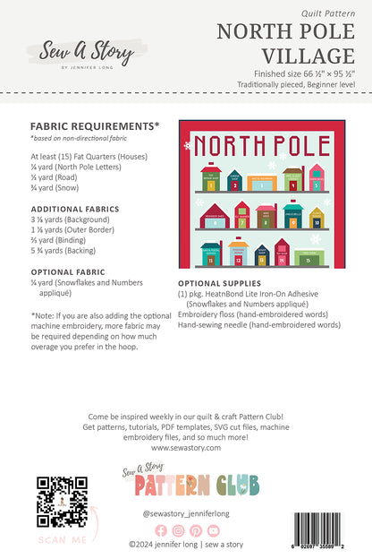 North Pole Village Quilt Pattern