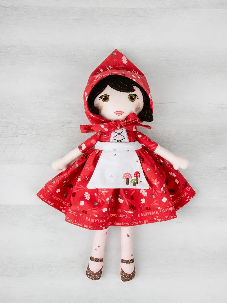 Little Red Machine Embroidery Doll Pattern