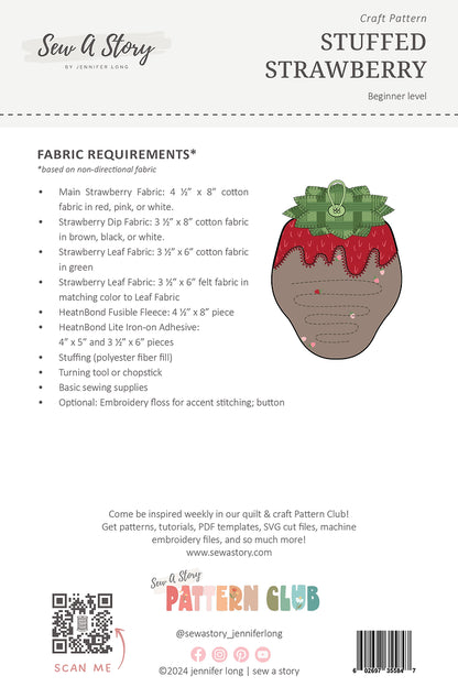 Stuffed Strawberry Pattern - May 2024