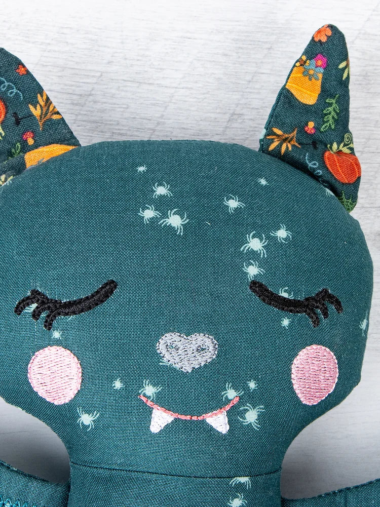 Bat Machine Embroidery Doll Pattern