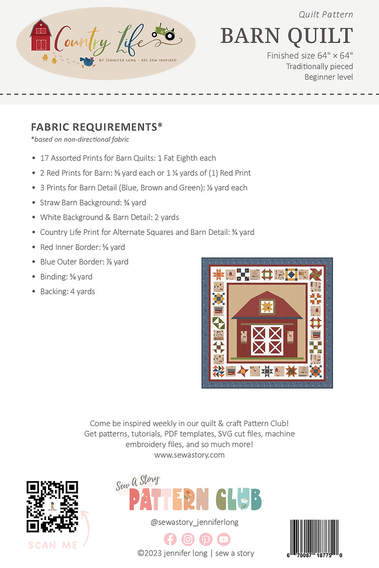 Barn Quilts Pattern