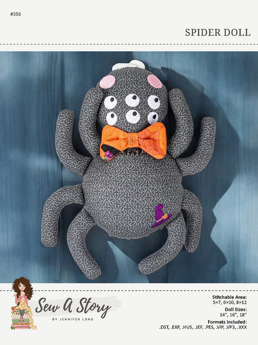 Spider Machine Embroidery Doll Pattern