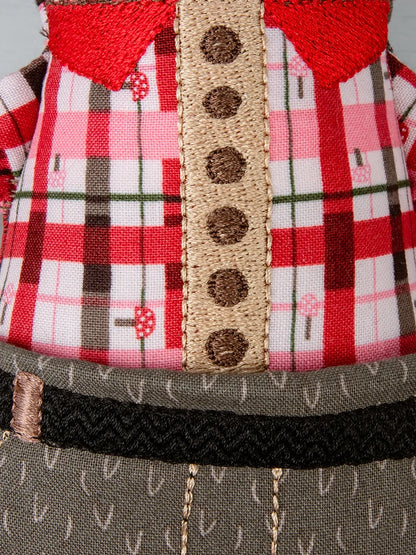 Lumberjack Machine Embroidery Doll Pattern